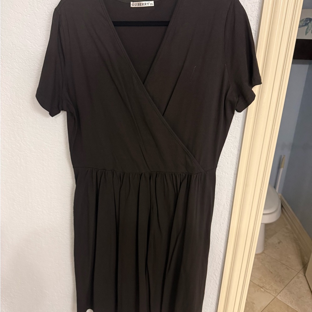Aubrey Brown Wrap Dress